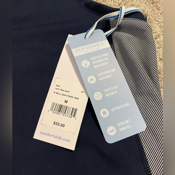 Southern Tide Nelli Skip Stripe Performance Tank size Medium - Picture 3 of 3